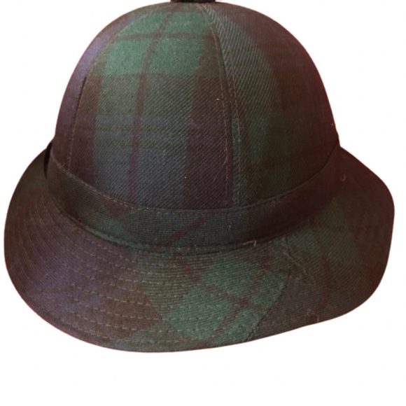 Vintage Accessories - Vintage Plaid Wool Hat